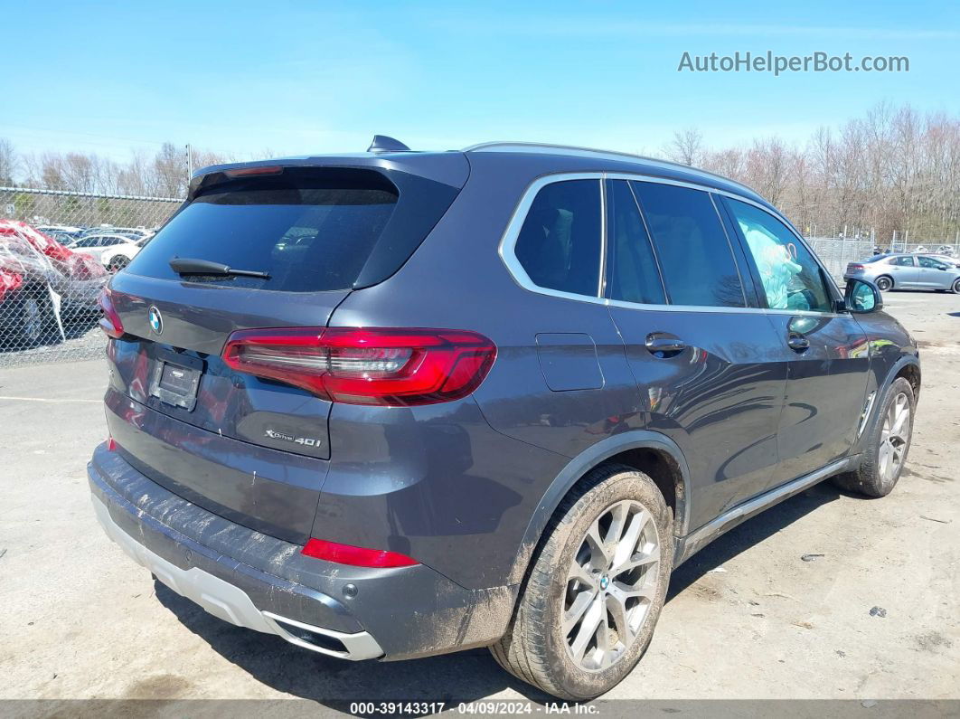 2019 Bmw X5 Xdrive40i Gray vin: 5UXCR6C59KLL52653