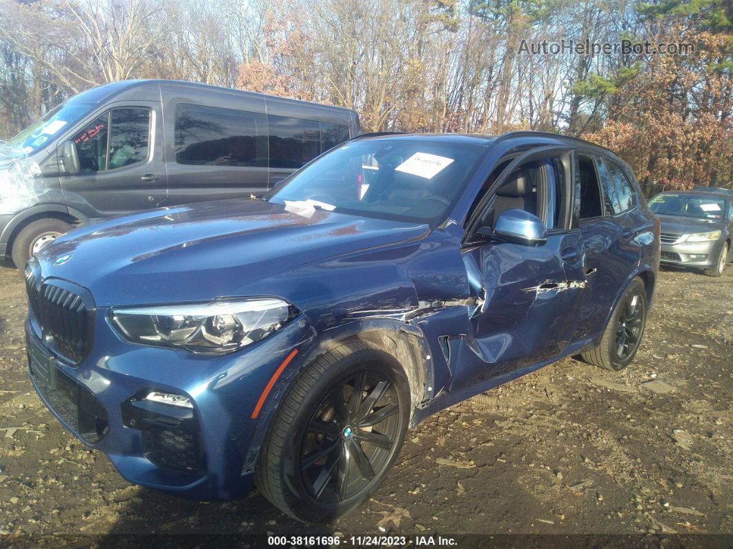 2019 Bmw X5 Xdrive40i Blue vin: 5UXCR6C59KLL62082