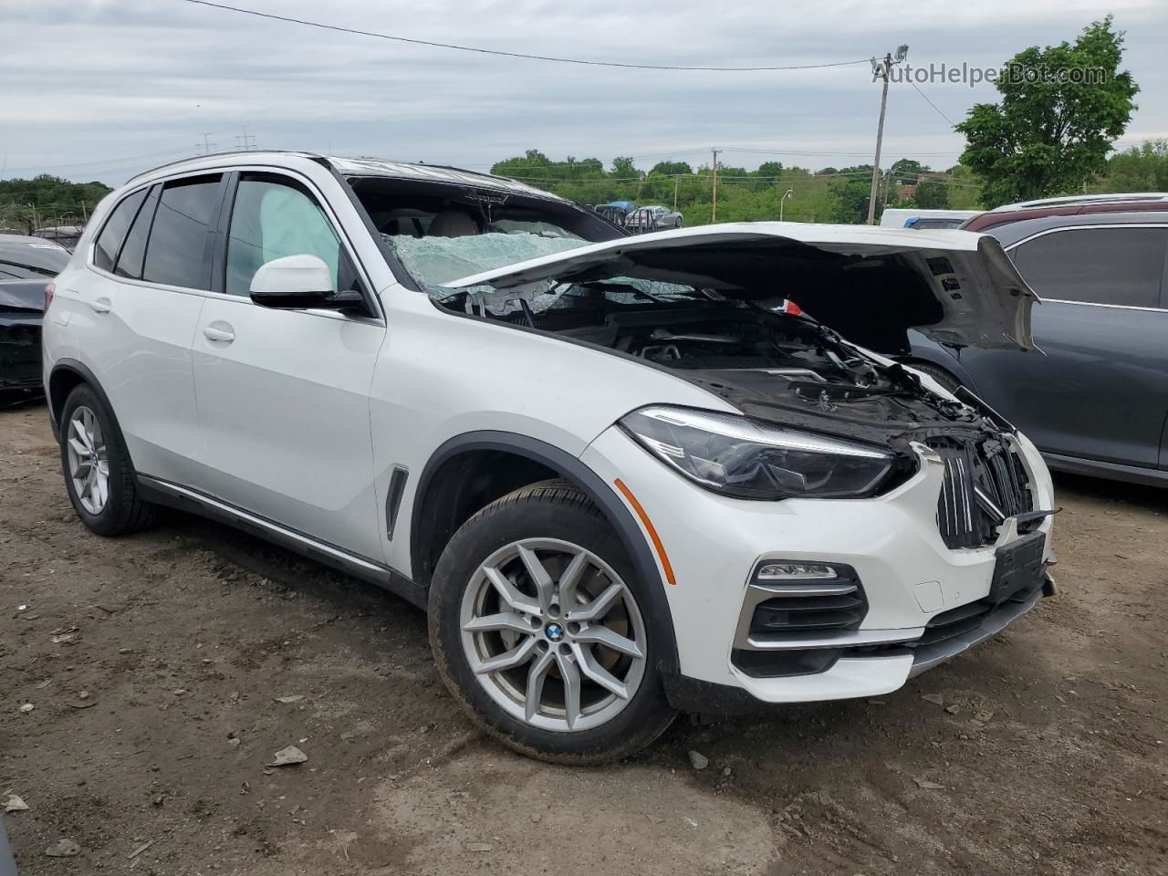 2019 Bmw X5 Xdrive40i White vin: 5UXCR6C5XKLL03672