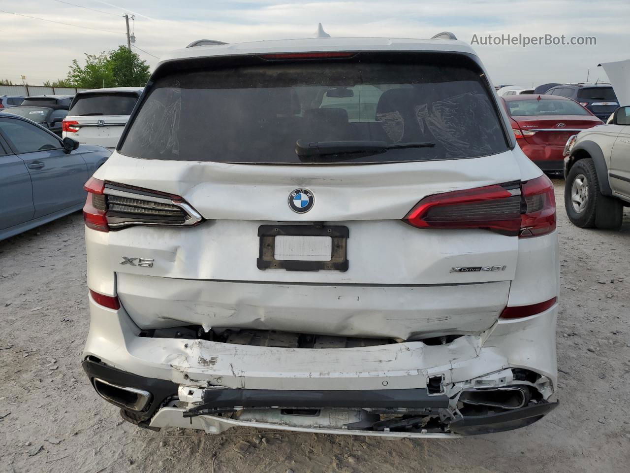 2019 Bmw X5 Xdrive40i White vin: 5UXCR6C5XKLL07883