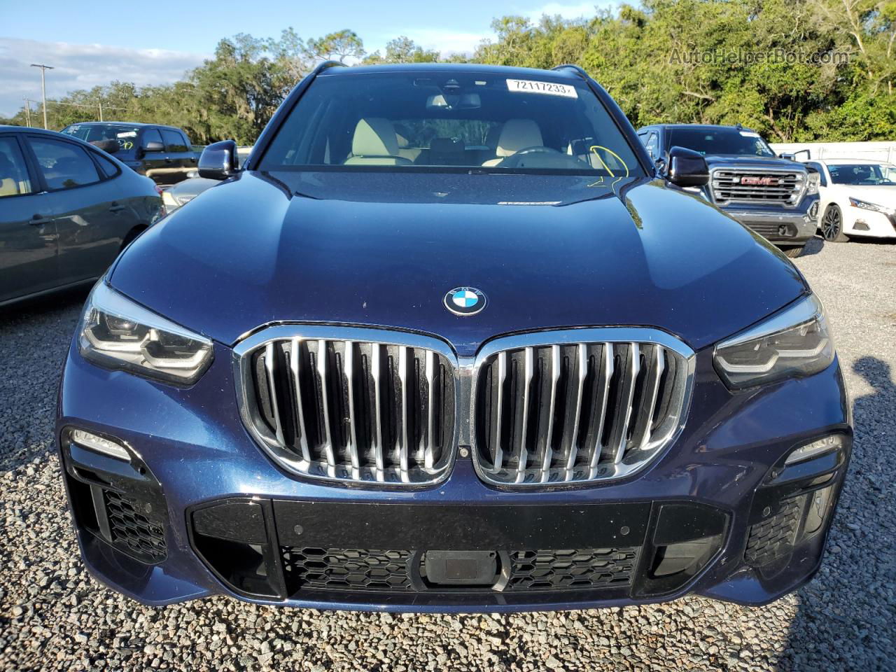 2019 Bmw X5 Xdrive40i Blue vin: 5UXCR6C5XKLL24179