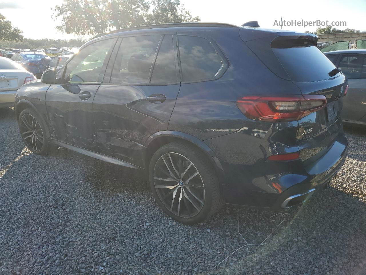 2019 Bmw X5 Xdrive40i Blue vin: 5UXCR6C5XKLL24179