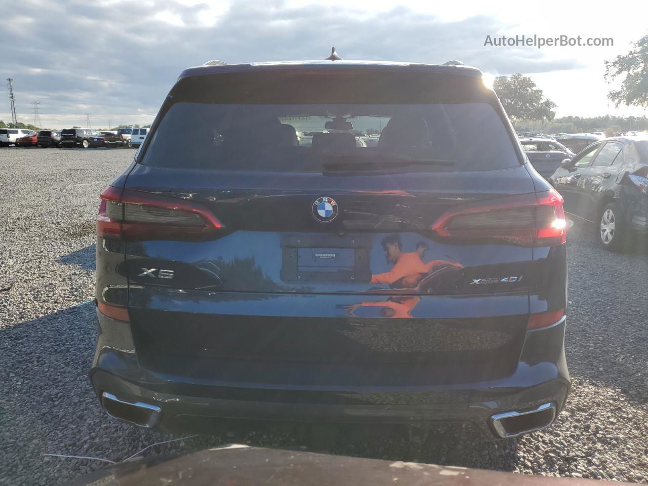 2019 Bmw X5 Xdrive40i Blue vin: 5UXCR6C5XKLL24179