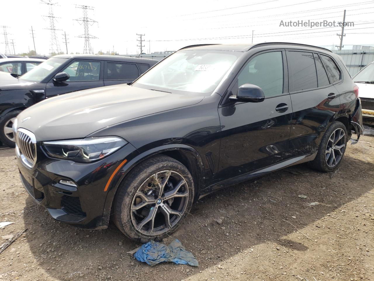 2019 Bmw X5 Xdrive40i Черный vin: 5UXCR6C5XKLL63631