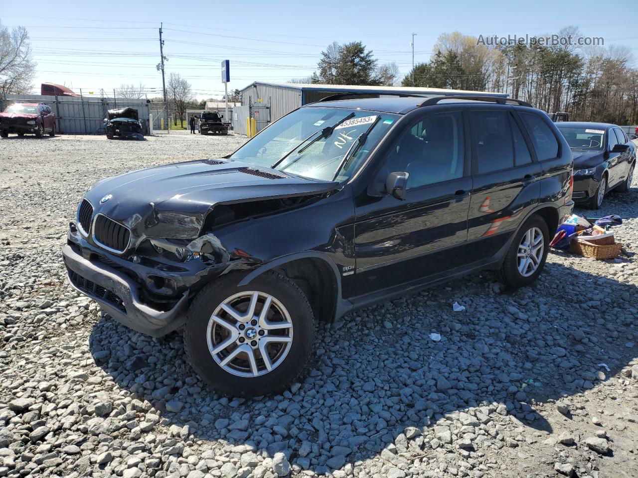 2004 Bmw X5 3.0i Черный vin: 5UXFA13504LU26746