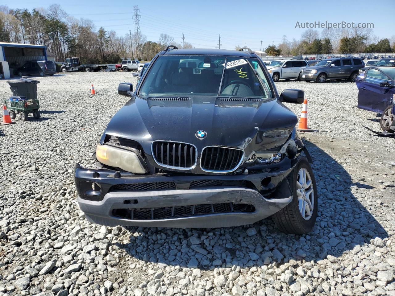 2004 Bmw X5 3.0i Black vin: 5UXFA13504LU26746