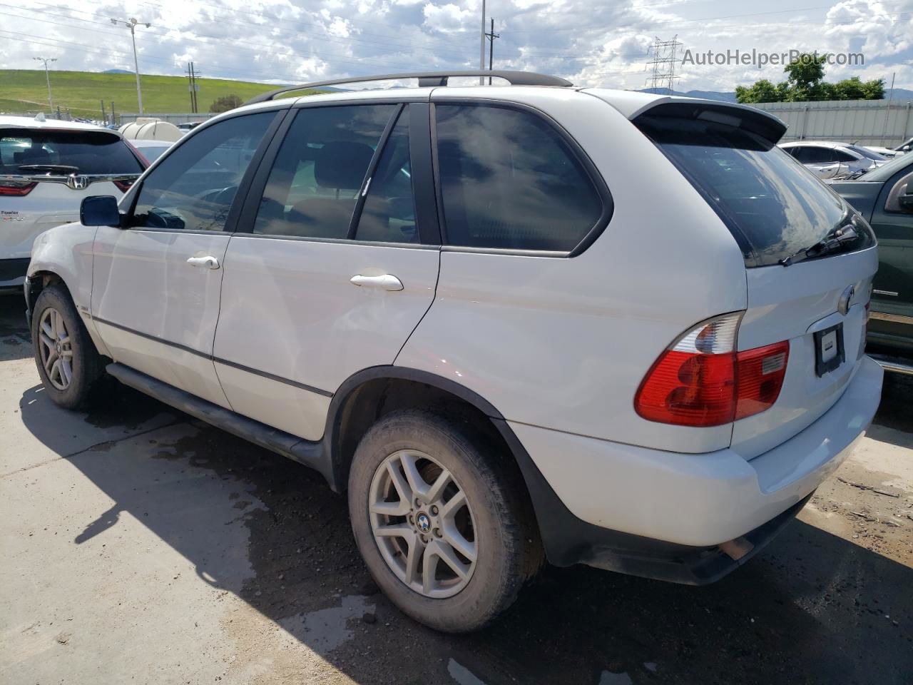 2004 Bmw X5 3.0i White vin: 5UXFA13504LU29503