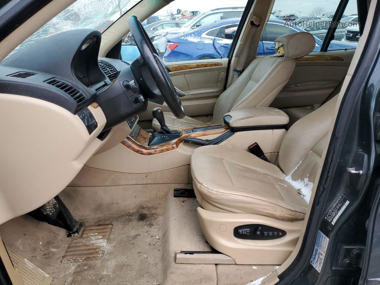 2004 Bmw X5 3.0i Gray vin: 5UXFA13504LU42753