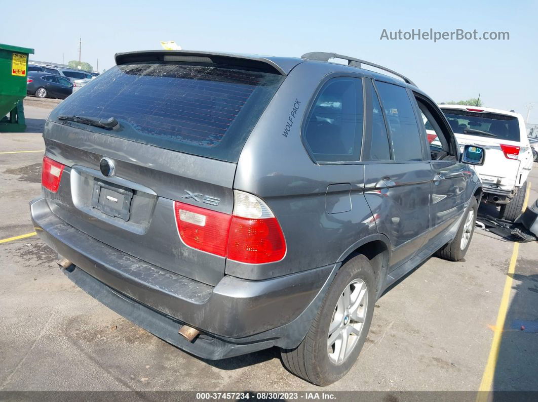 2004 Bmw X5 3.0i Gray vin: 5UXFA13514LU33558