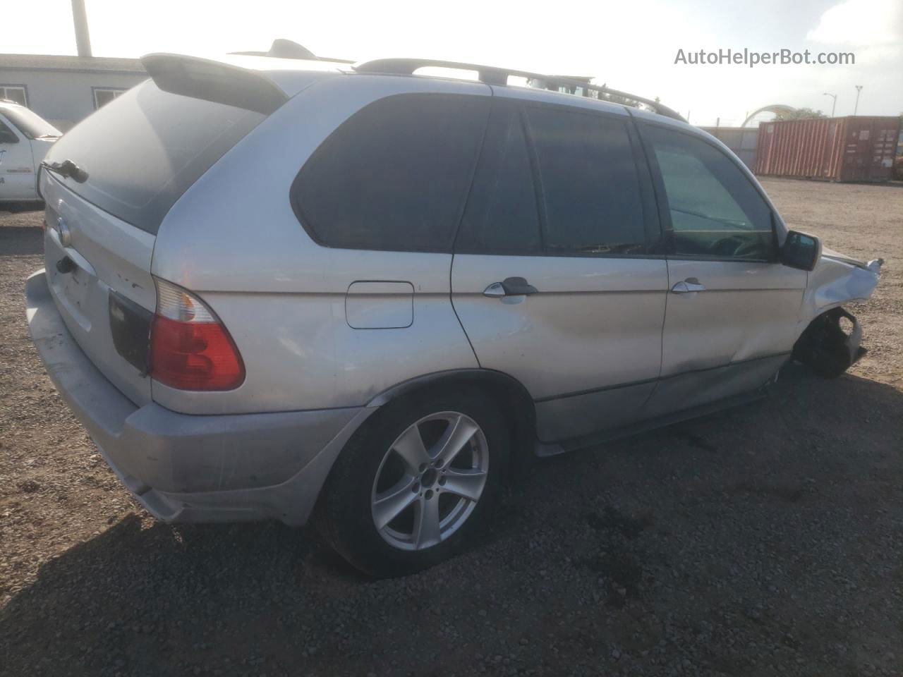 2004 Bmw X5 3.0i Серебряный vin: 5UXFA13514LU35262