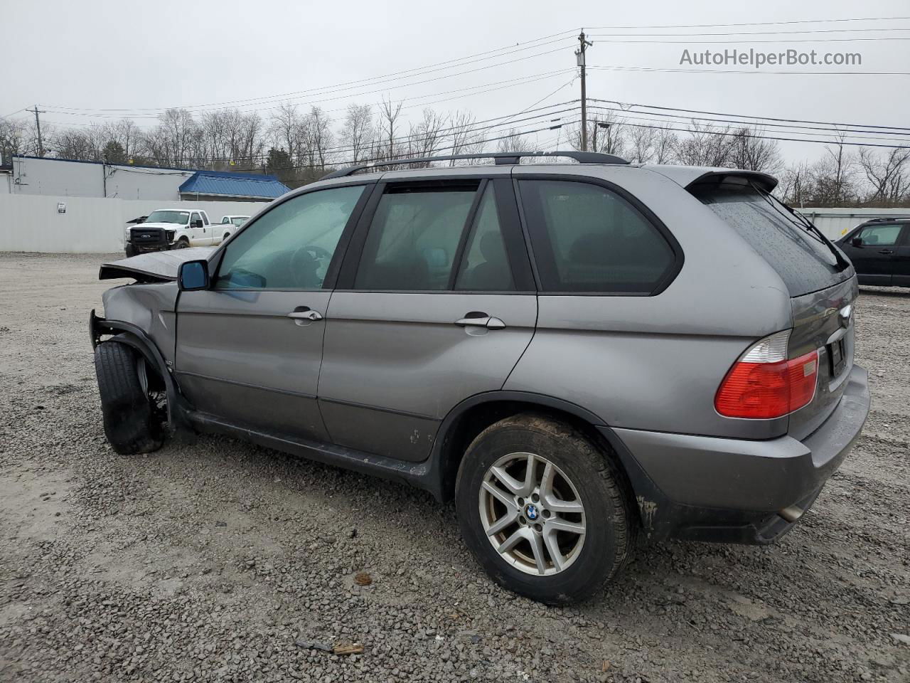 2004 Bmw X5 3.0i Серебряный vin: 5UXFA13524LU45492