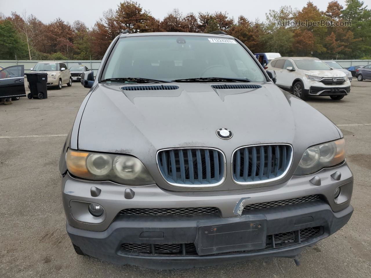 2004 Bmw X5 3.0i Gray vin: 5UXFA13534LU41886