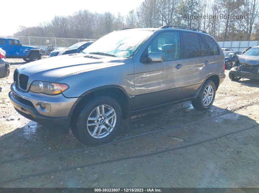 2004 Bmw X5 3.0i Gray vin: 5UXFA13534LU42374