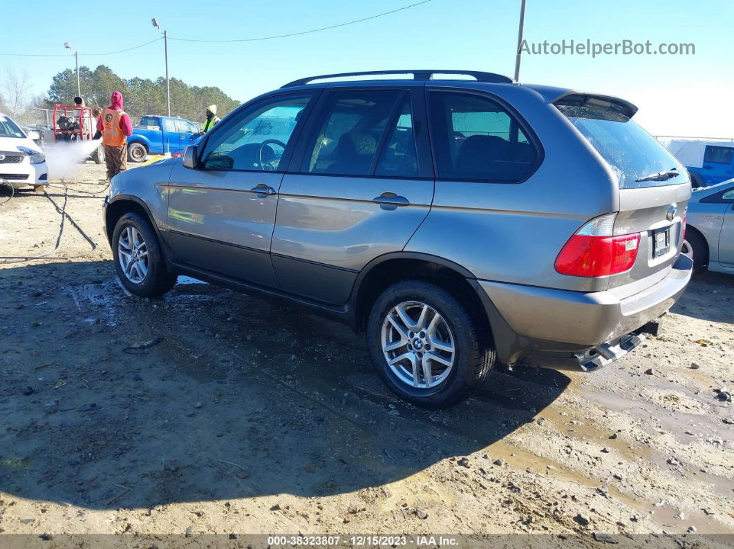 2004 Bmw X5 3.0i Gray vin: 5UXFA13534LU42374