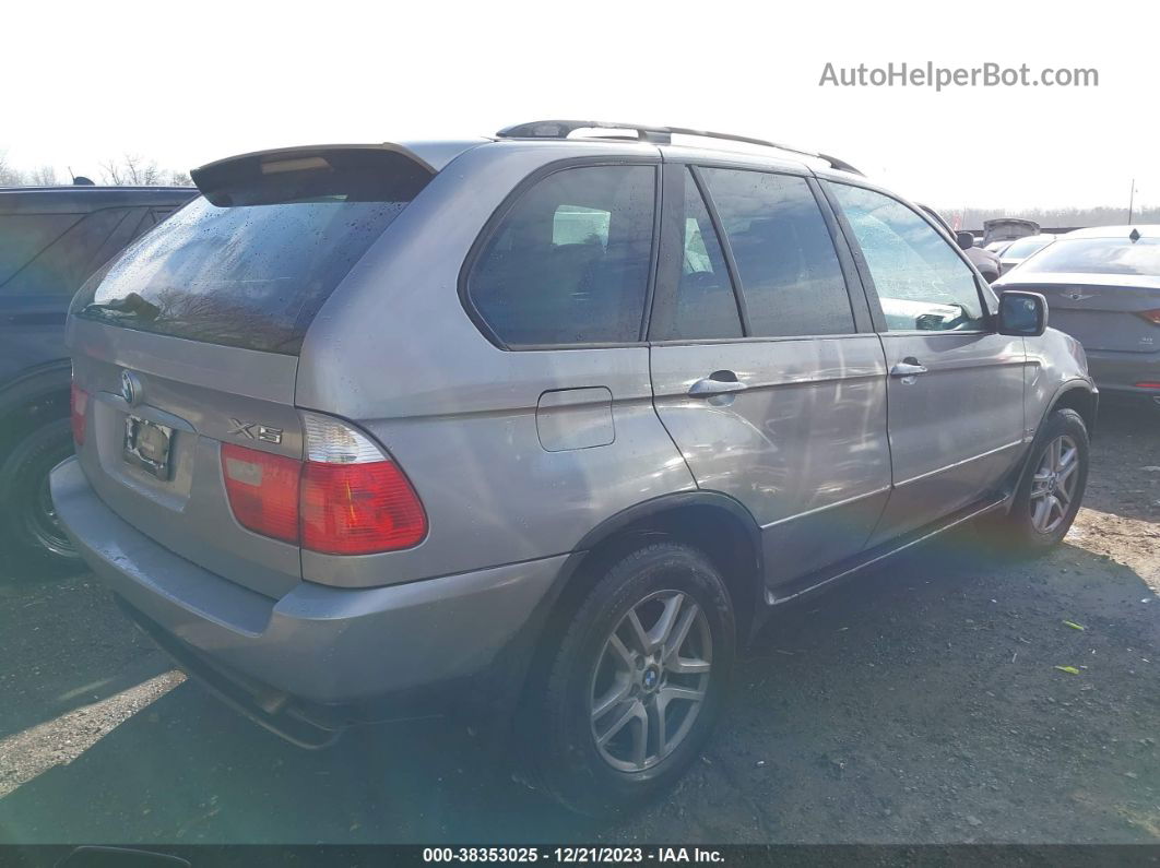 2004 Bmw X5 3.0i Silver vin: 5UXFA13534LU46215