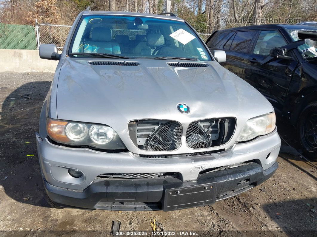 2004 Bmw X5 3.0i Серебряный vin: 5UXFA13534LU46215