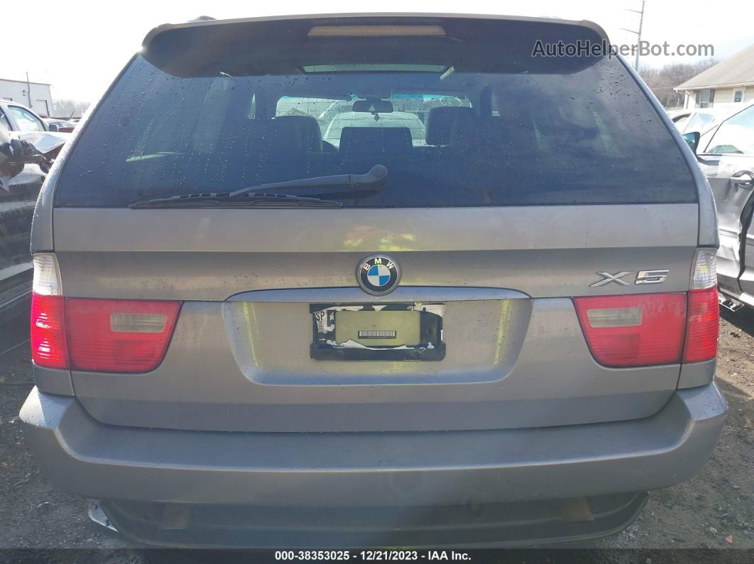 2004 Bmw X5 3.0i Серебряный vin: 5UXFA13534LU46215