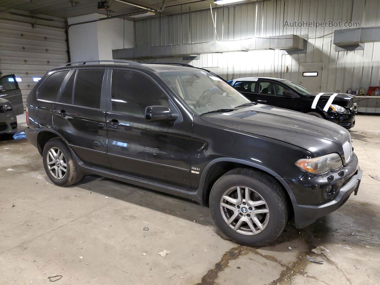 2004 Bmw X5 3.0i Черный vin: 5UXFA13544LU22814