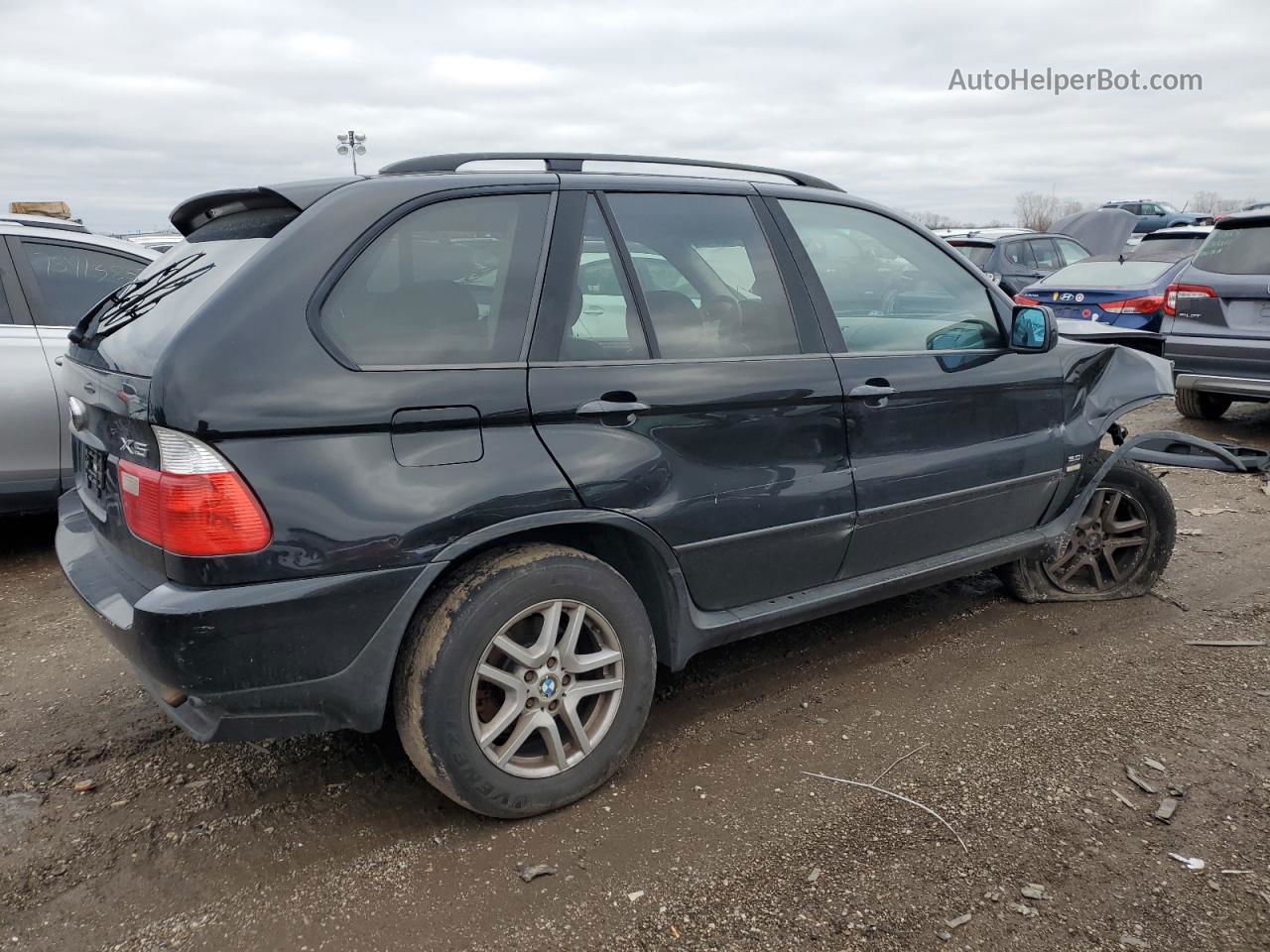 2004 Bmw X5 3.0i Black vin: 5UXFA13544LU27365