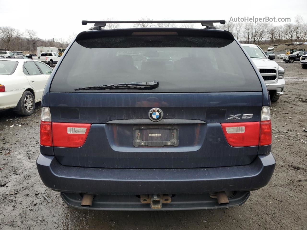 2004 Bmw X5 3.0i Blue vin: 5UXFA13544LU29570