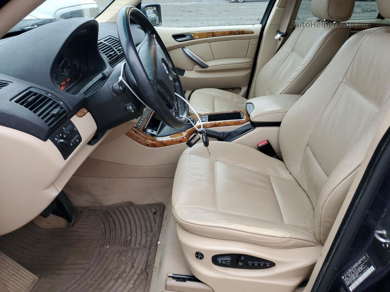 2004 Bmw X5 3.0i Синий vin: 5UXFA13544LU29570