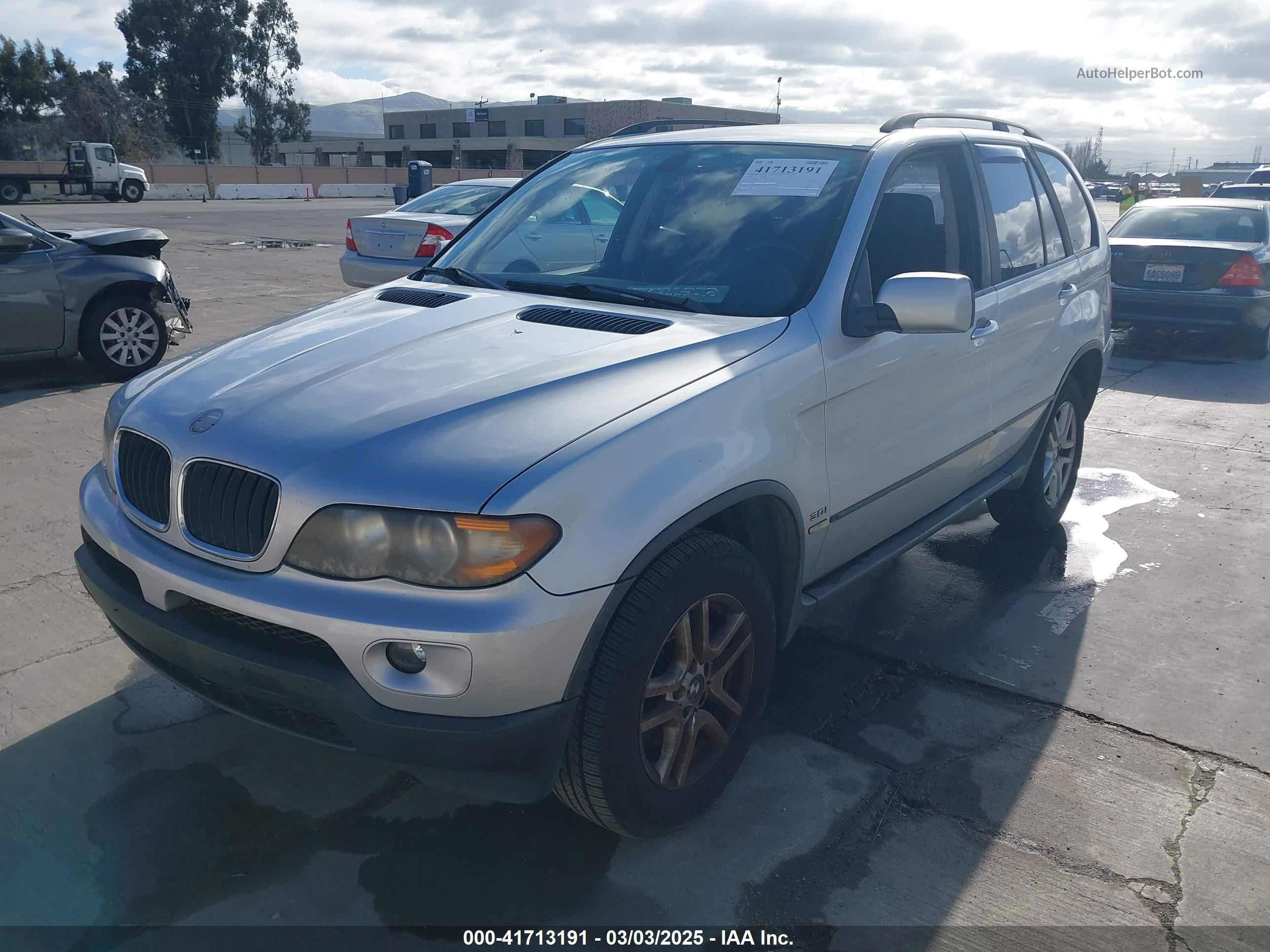 2004 Bmw X5 3.0i Silver vin: 5UXFA13544LU31741