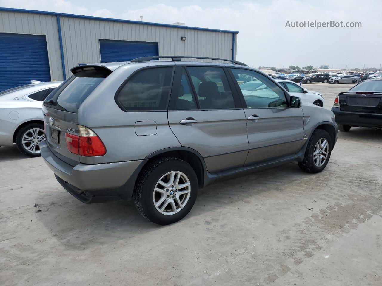 2004 Bmw X5 3.0i Серый vin: 5UXFA13544LU37409