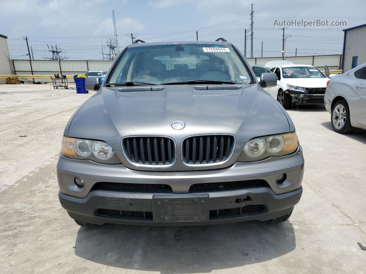 2004 Bmw X5 3.0i Серый vin: 5UXFA13544LU37409