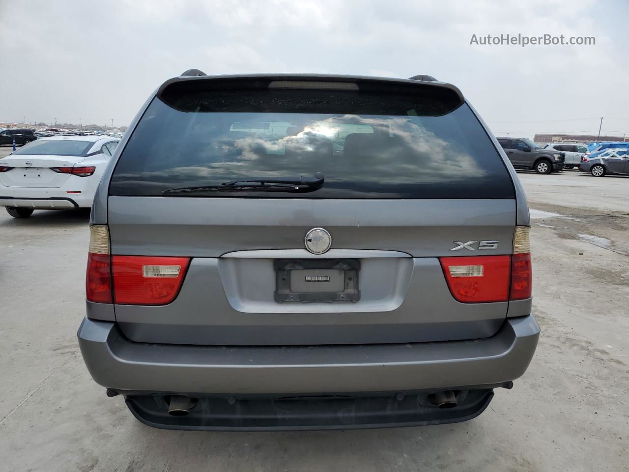 2004 Bmw X5 3.0i Серый vin: 5UXFA13544LU37409
