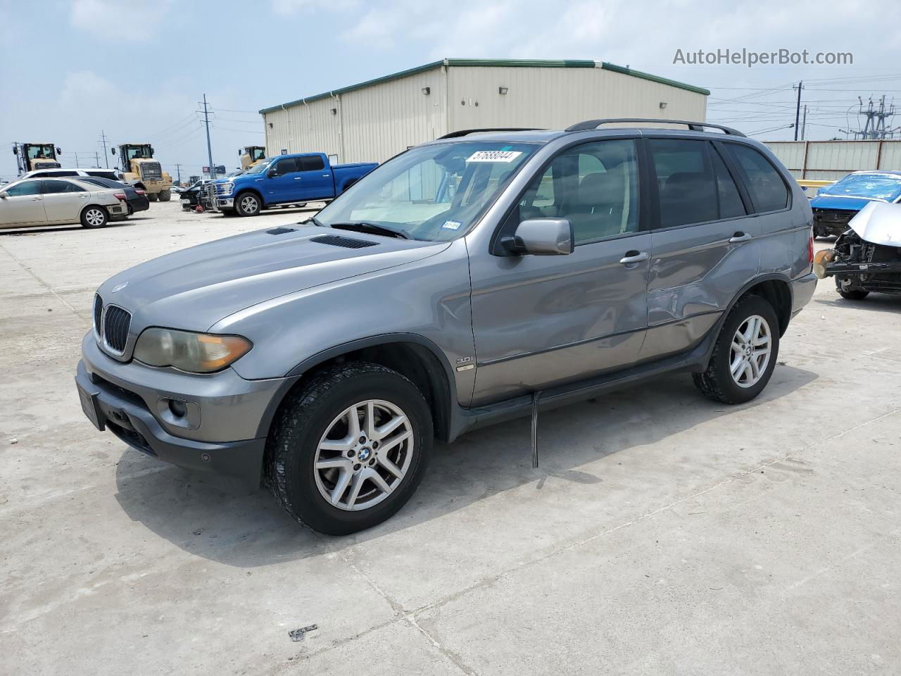 2004 Bmw X5 3.0i Серый vin: 5UXFA13544LU37409
