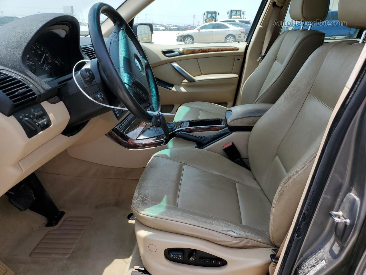 2004 Bmw X5 3.0i Серый vin: 5UXFA13544LU37409