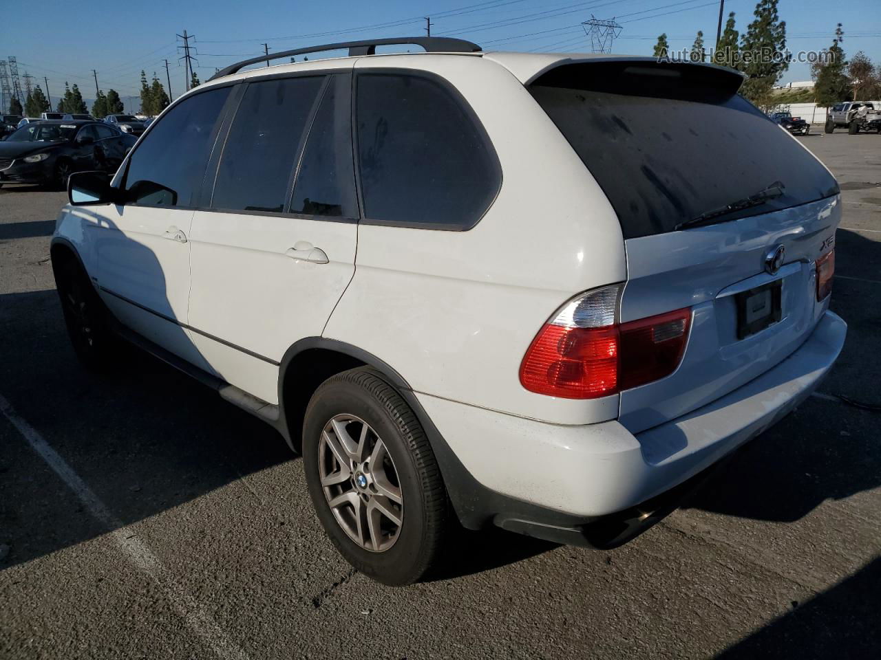 2004 Bmw X5 3.0i White vin: 5UXFA13544LU39533