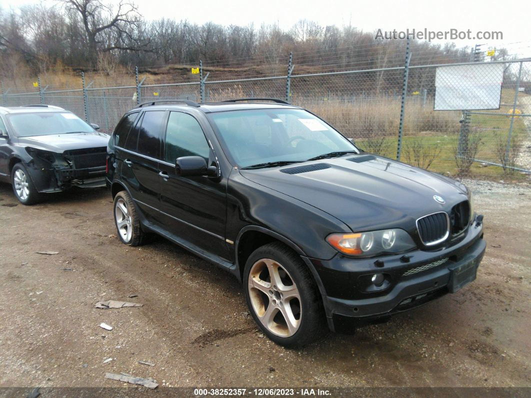 2004 Bmw X5 3.0i Black vin: 5UXFA13554LU20232