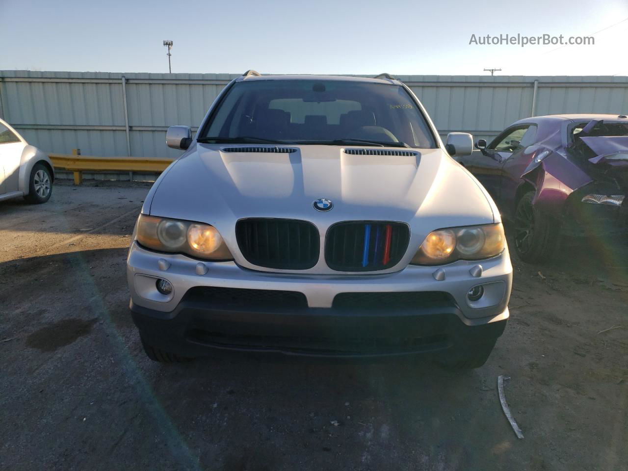 2004 Bmw X5 3.0i Серебряный vin: 5UXFA13554LU20733