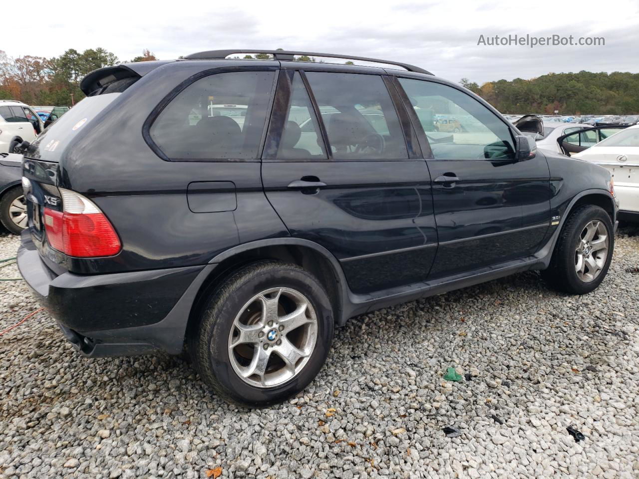 2004 Bmw X5 3.0i Черный vin: 5UXFA13554LU22000