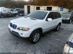 2004 Bmw X5 3.0i White vin: 5UXFA13554LU45535