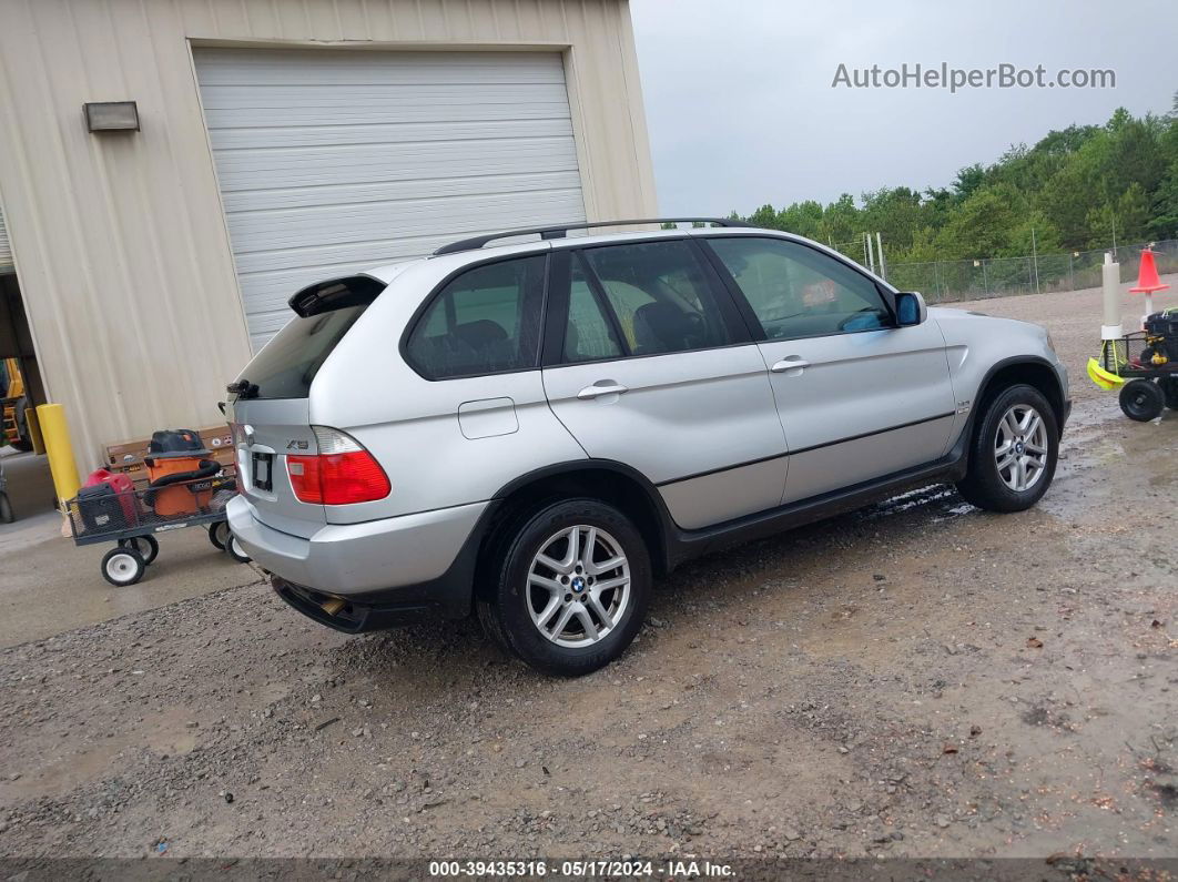 2004 Bmw X5 3.0i Silver vin: 5UXFA13564LU32566