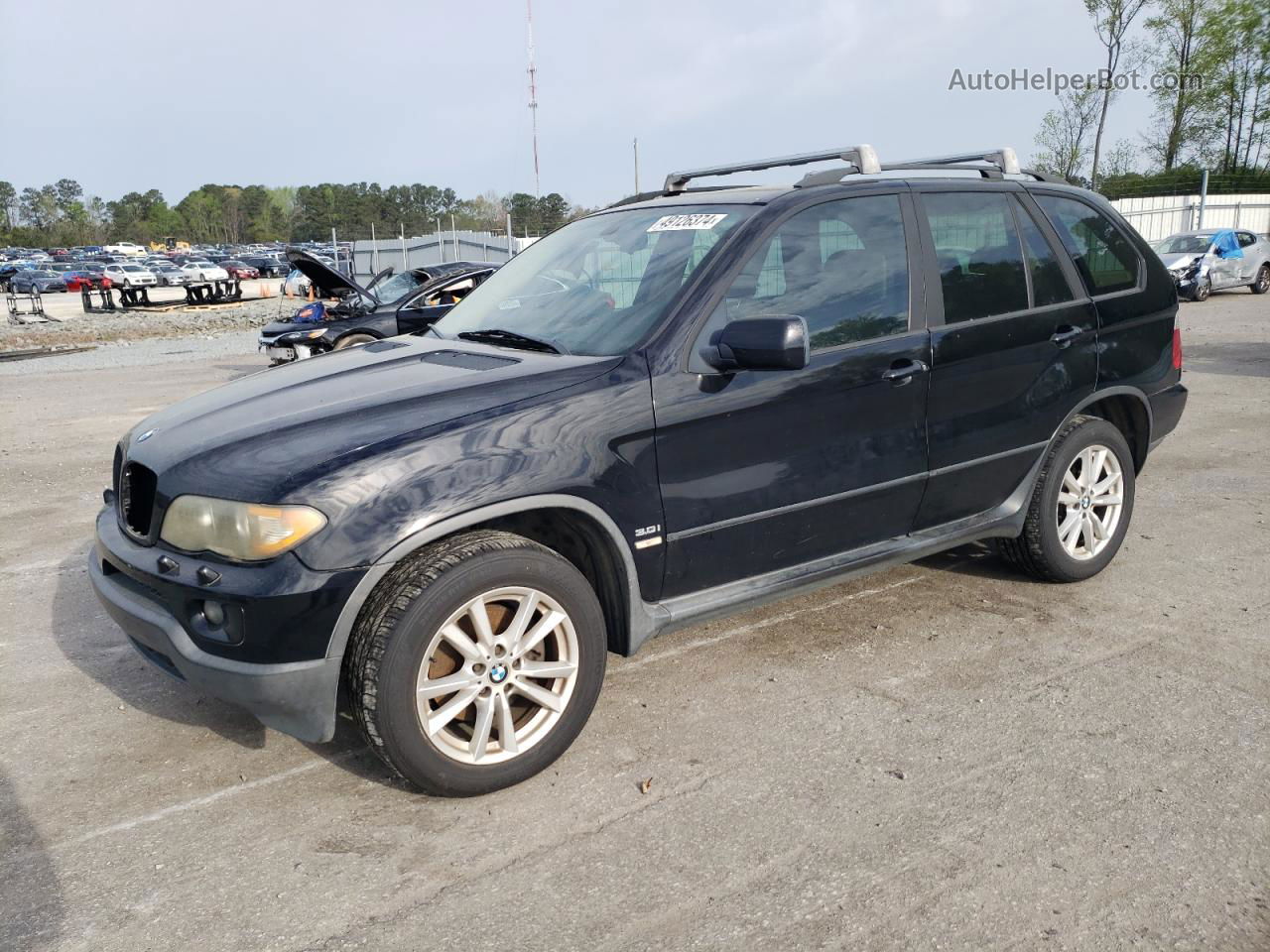 2004 Bmw X5 3.0i Black vin: 5UXFA13564LU34690