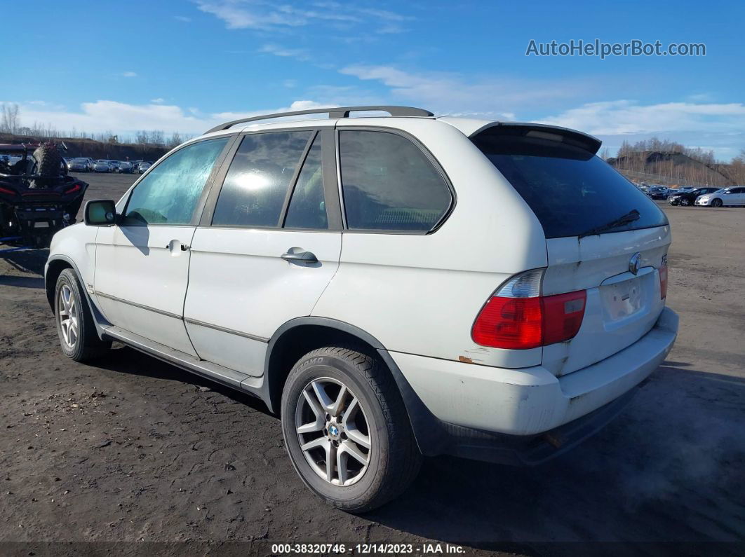 2004 Bmw X5 3.0i White vin: 5UXFA13574LU29501