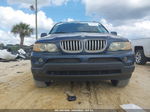 2004 Bmw X5 3.0i Blue vin: 5UXFA13574LU38733