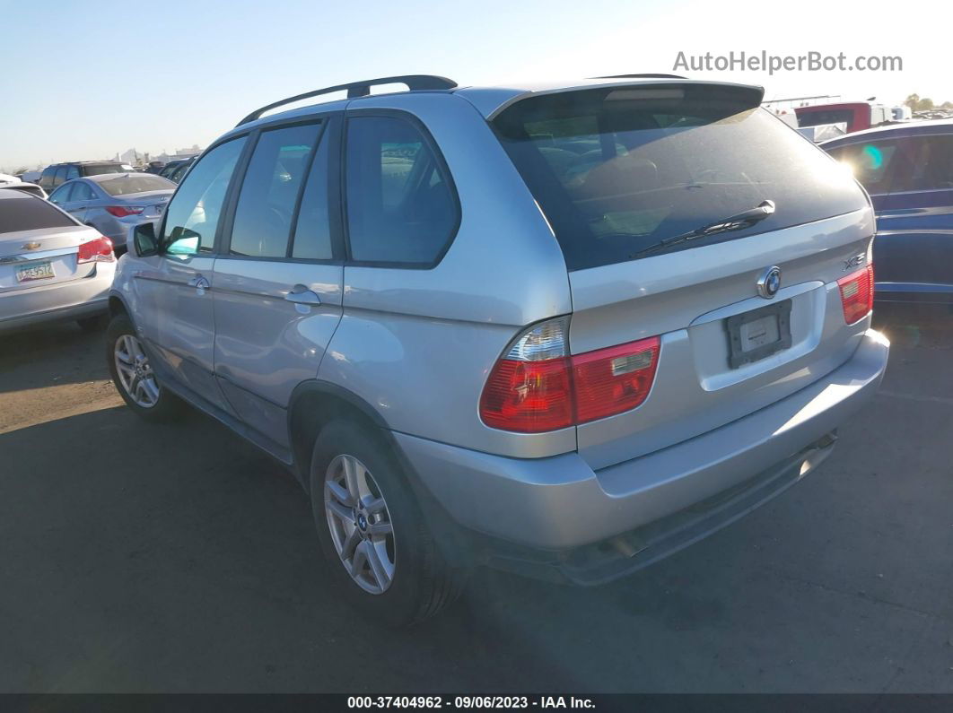 2004 Bmw X5 3.0i Silver vin: 5UXFA13584LU30091