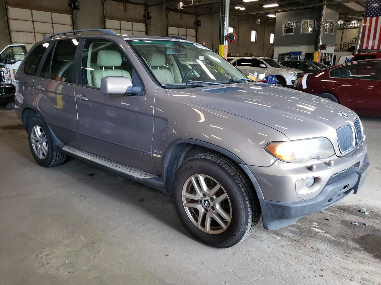 2004 Bmw X5 3.0i Коричневый vin: 5UXFA13584LU31919