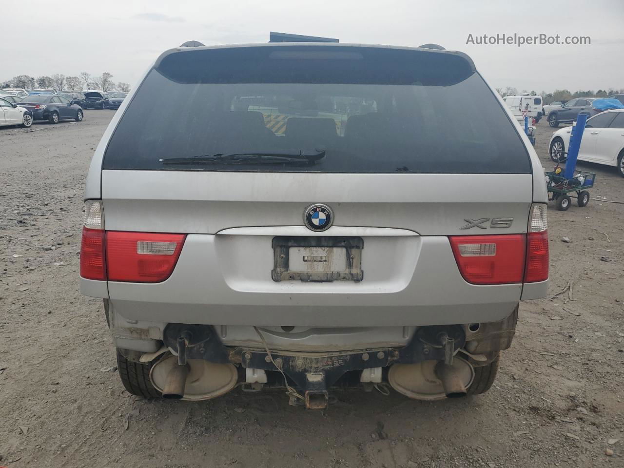 2004 Bmw X5 3.0i Silver vin: 5UXFA13584LU33380