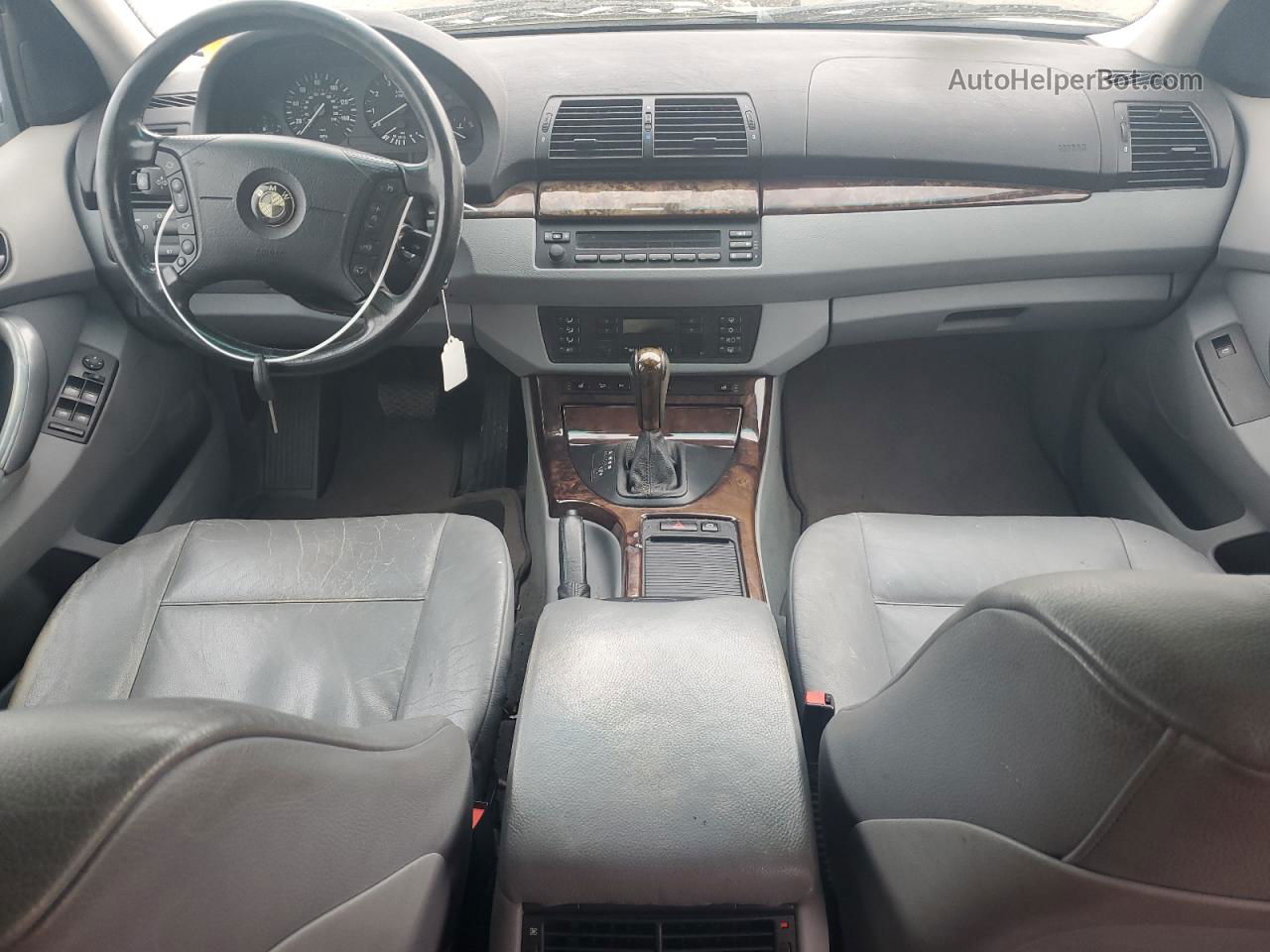 2004 Bmw X5 3.0i Silver vin: 5UXFA13584LU33380