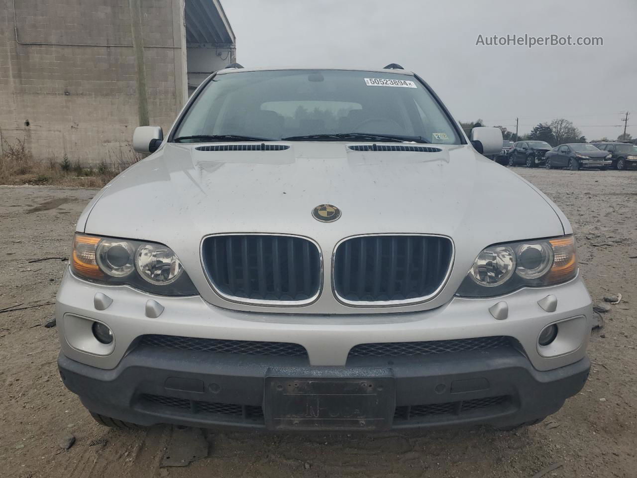 2004 Bmw X5 3.0i Silver vin: 5UXFA13584LU33380