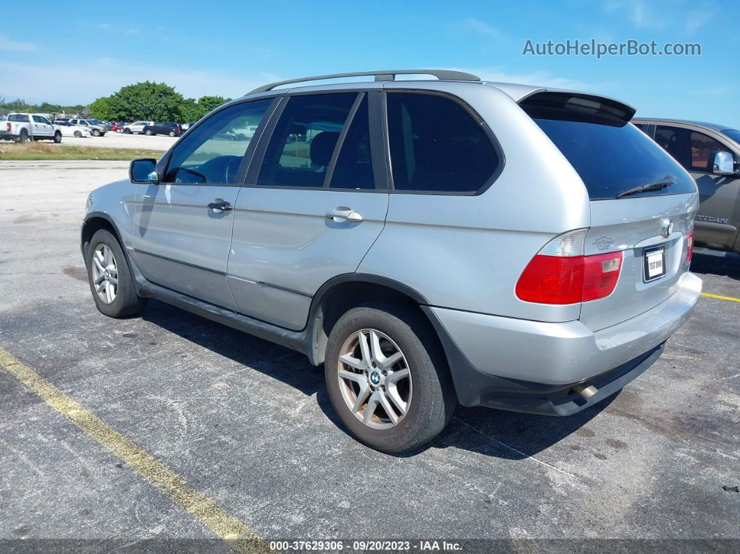 2004 Bmw X5 3.0i Серебряный vin: 5UXFA13584LU34769