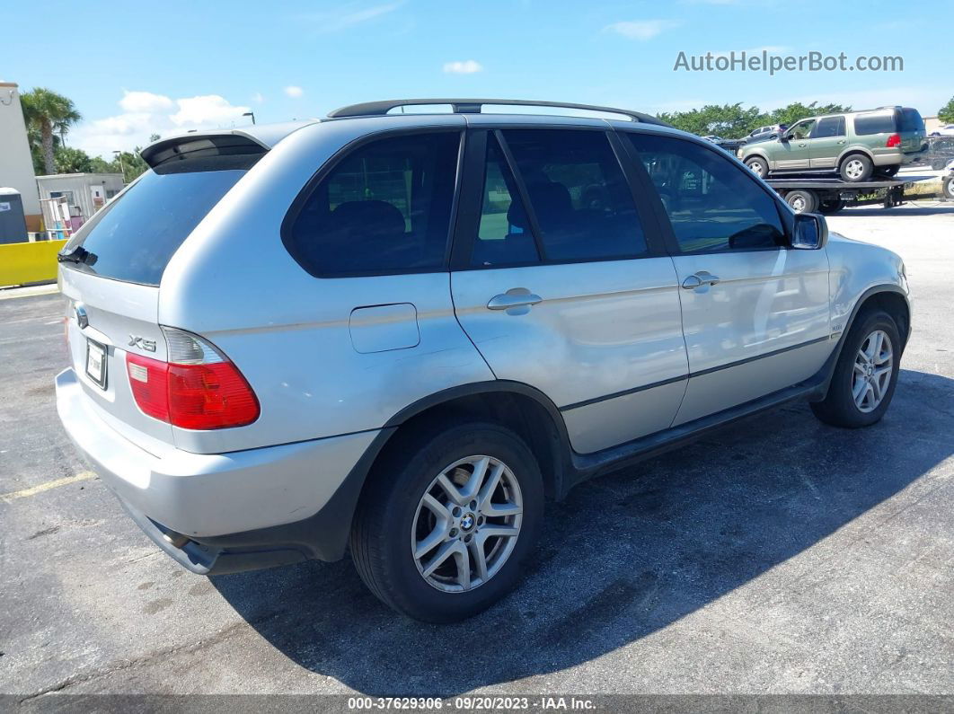 2004 Bmw X5 3.0i Серебряный vin: 5UXFA13584LU34769
