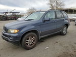 2004 Bmw X5 3.0i Blue vin: 5UXFA13584LU36439