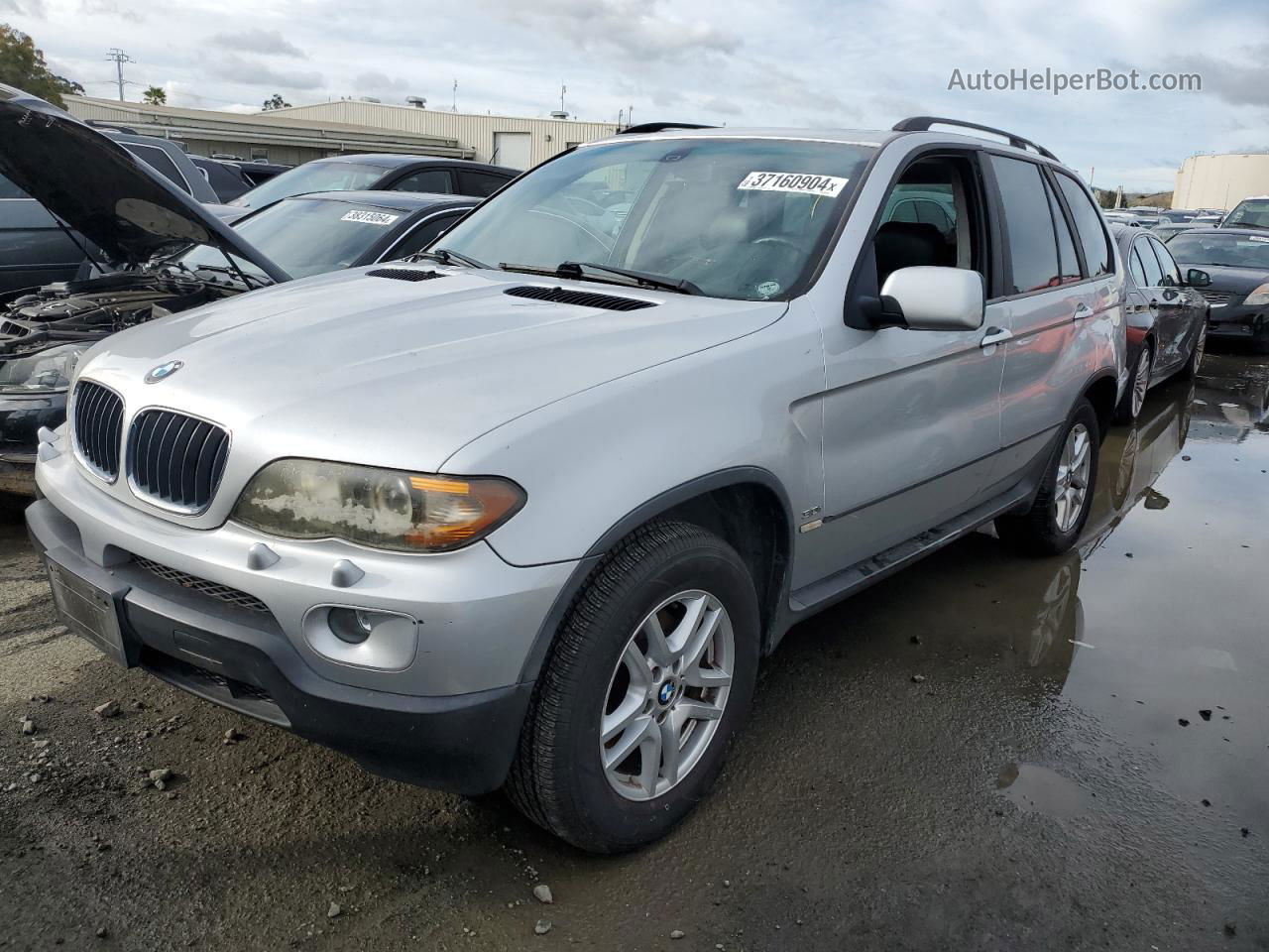 2004 Bmw X5 3.0i Gray vin: 5UXFA13584LU43200