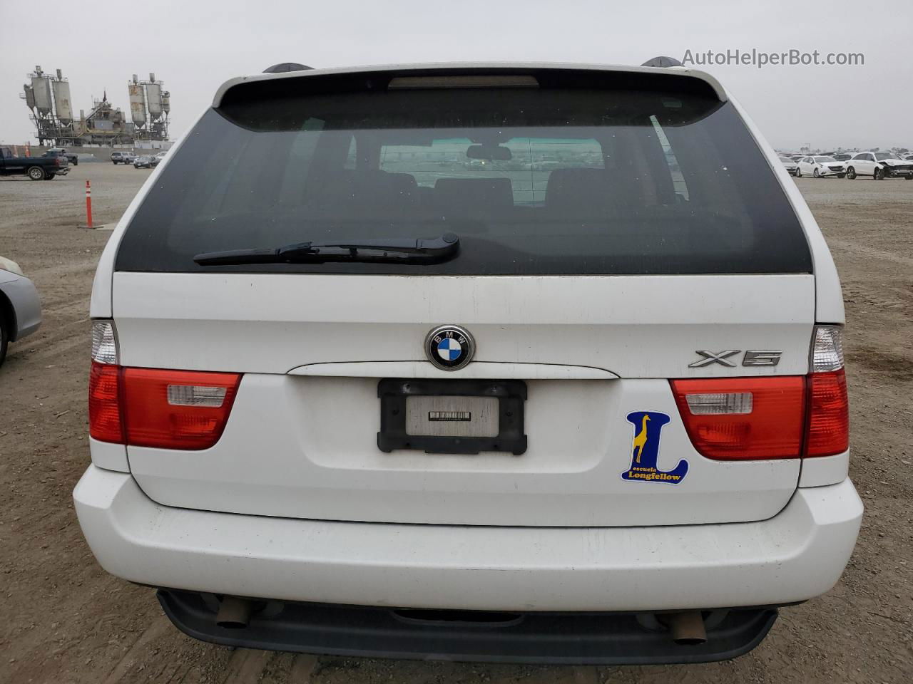 2004 Bmw X5 3.0i White vin: 5UXFA13584LU46324